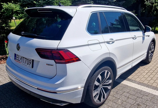 Volkswagen Tiguan cena 143000 przebieg: 48000, rok produkcji 2019 z Łódź małe 277